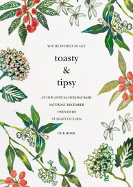 Winterberry Garden - Holiday Party Invitation by Happy Menocal