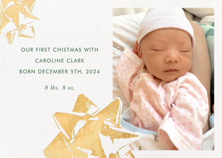 Bourgeois Bow (Photo) - Holiday Card by kate spade new york