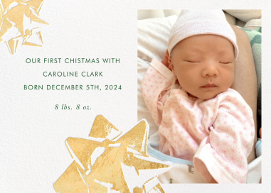 Bourgeois Bow (Photo) - Holiday Card by kate spade new york