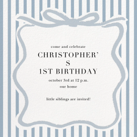Coquette Ribbons - Birthday Invitation by Sugar Paper