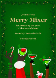Cheers and Cheer - Christmas Party Invitation by Hello!Lucky