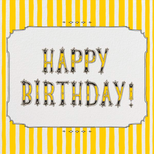 Cirque Happy Birthday - Birthday Card by Paperless Post