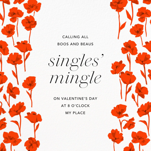 Magic Garden - Valentine's Day Invitation by Carolina Herrera