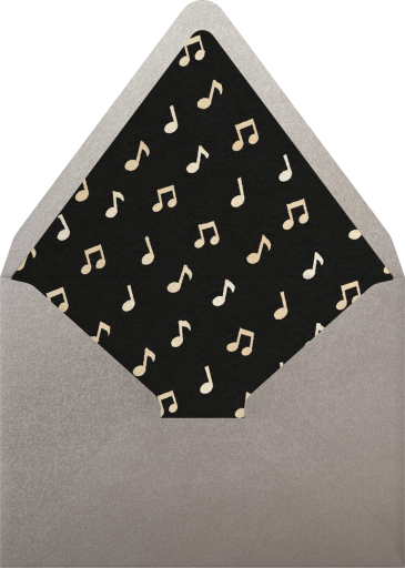Rock Microphone Music Invitation Envelope