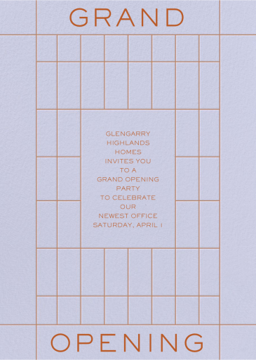 Grand Time - Launch Party Invitation by Paperless Post