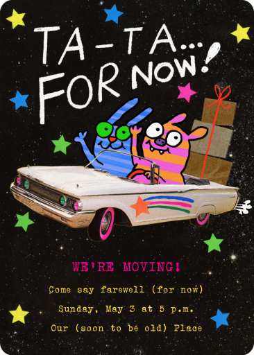 Ta-Ta For Now - Duo - Moving Announcement by Gentle Thrills
