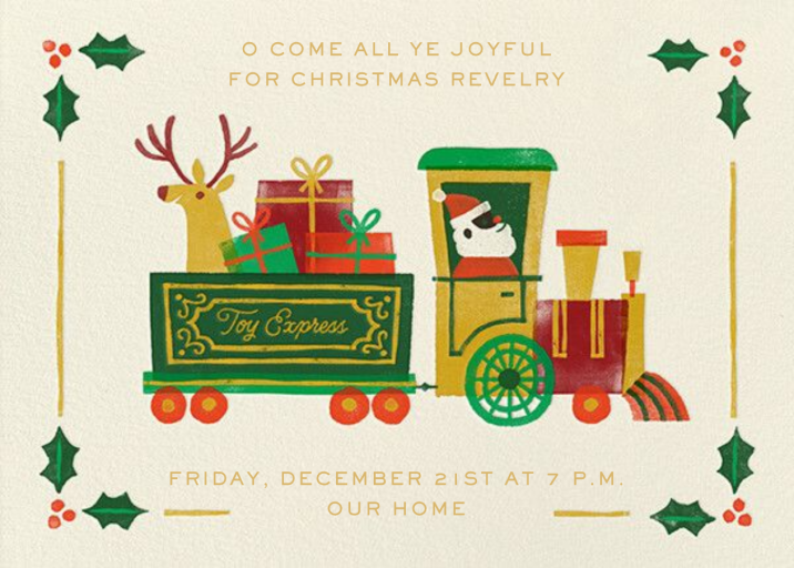 Toy Express - Holiday Party Invitation by Paperless Post