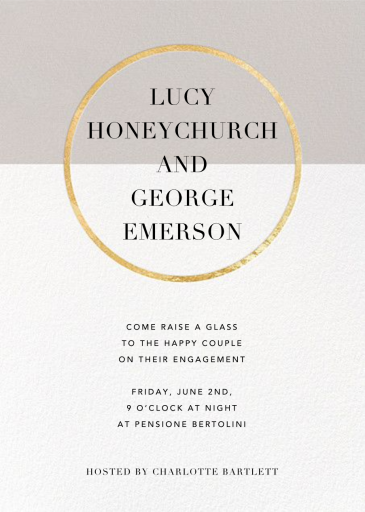 Metallic Circle by Paperless Post