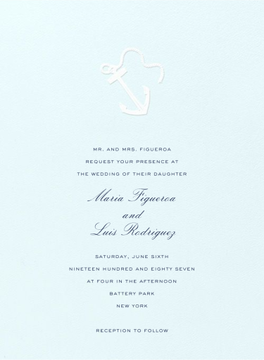 Le Lavandou - Invitation by Crane & Co.