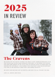 In Review - Holiday Card by Paperless Post