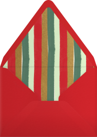 Retro Christmas Bulbs - Paperless Post Envelope