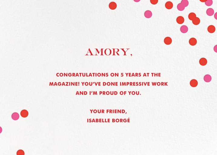 Confetti kate spade new york - Business Greeting Card by kate spade new york