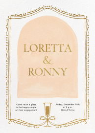 Champagne Frame by Paperless Post