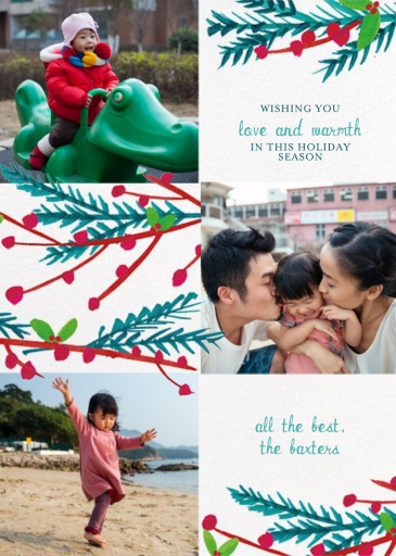 Garland on the Banister (Tall Photo) - Greeting Card by Mr. Boddington's Studio