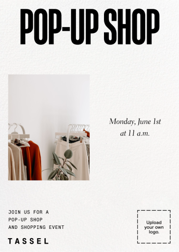 Photo and White Space (Customizable Template) - Shopping Event Invitation by Paperless Post