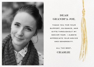 KSNY Tassel (Photo) - Thank You Card by kate spade new york