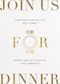 Gold Plated - Networking Event Invitation by Paperless Post