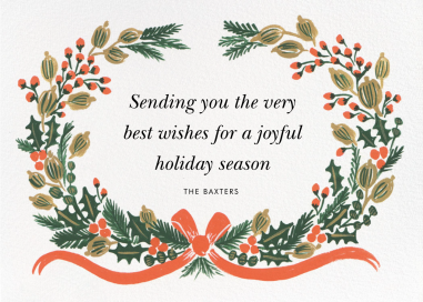 Holiday Greens - Christmas Card by Rifle Paper Co.
