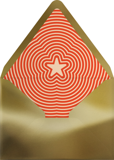 Photo Retro New Year 2027 Card Envelope