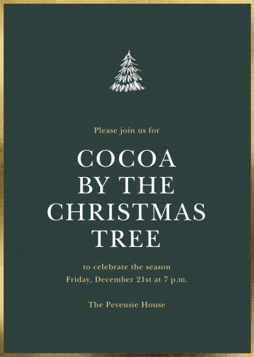 Scribble Tree - Holiday Party Invitation by Sugar Paper