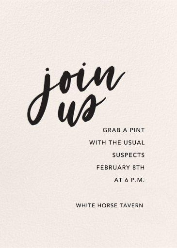 See You There - Happy Hour Invitation by Sugar Paper