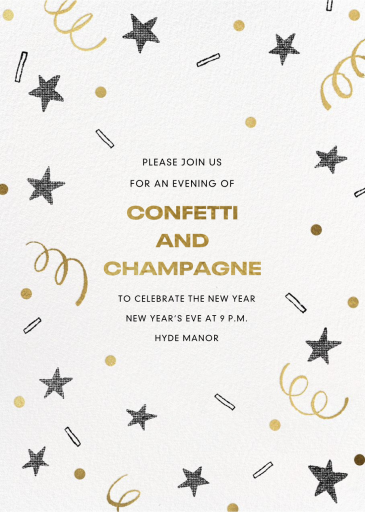 Confetti Fete - New Year's Eve Invitation by Paperless Post