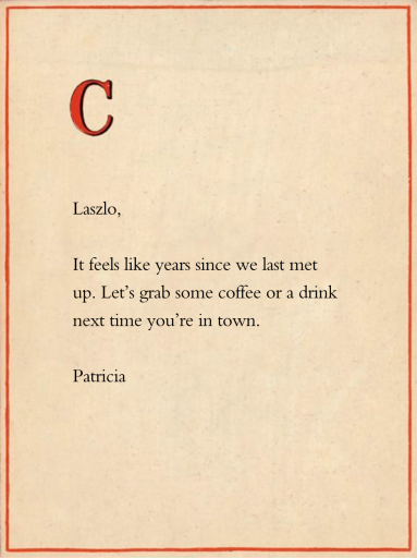 Red Letter by John Derian - Back