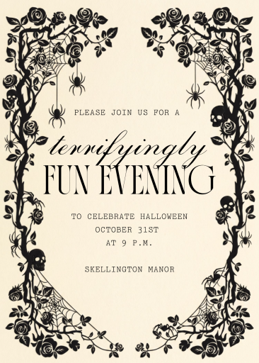 Midnight Vines - Halloween Invitation by Paperless Post