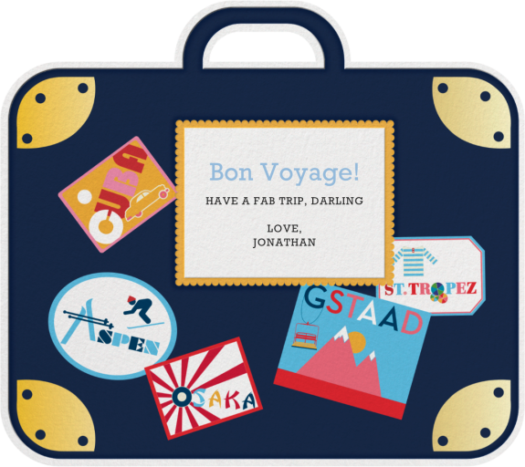 Well-Traveled - Greeting Card by Jonathan Adler