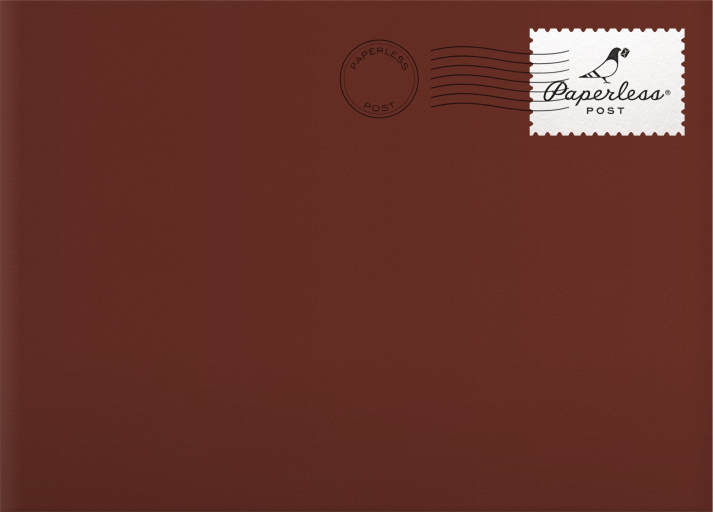 Hint of Fall - Paperless Post Envelope