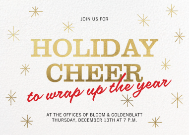 Festive Flurry - Corporate Holiday Party Invitation by Paperless Post