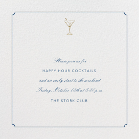 Indented Rounded Corners - Happy Hour Invitation by Paperless Post