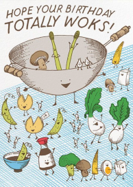 Wokkin' Birthday - Birthday Card by Hello!Lucky