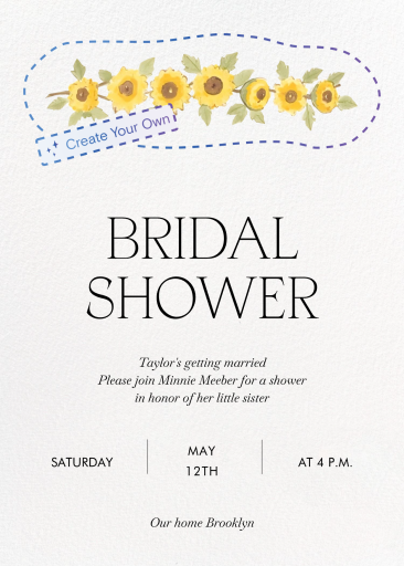 Minimalist (Custom Magic Art) - Bridal Shower Invitation by Paperless Post