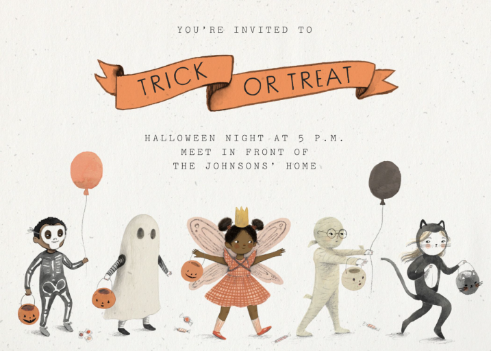 Costume Friends - Invitation by Merrilee Liddiard