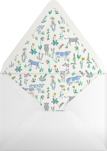 Blue Cows - Liberty Envelope