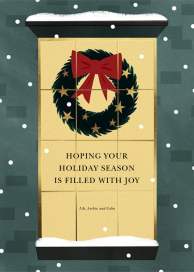 Shining Wreath - Holiday Card by Paperless Post
