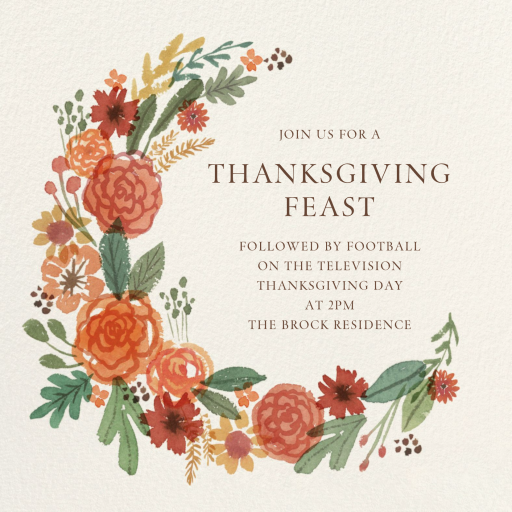 Autumn Garland - Invitation by Paperless Post