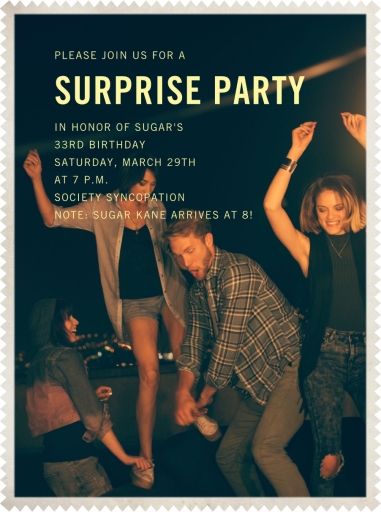 Sawtooth - Surprise Party Invitation by Paperless Post