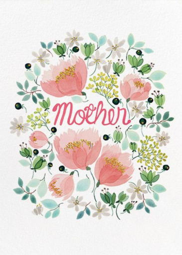 Wild Peonies Mother (Anna Emilia Laitinen) - Mother's Day Card by Red Cap Cards