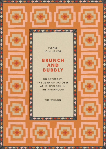 Geometric Patterned Border by Jungalow