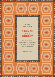 Geometric Patterned Border - Party Invitation by Jungalow