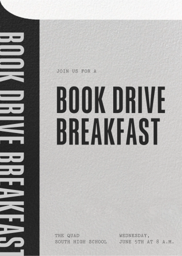 Novel Idea - School Event Invitation by Paperless Post