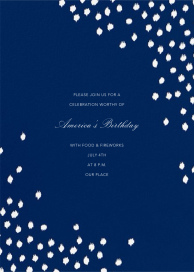 Ikat Dot - 4th of July Invitation by Oscar de la Renta