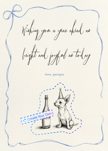 Bow Border (Custom Magic Art) - Birthday Card by Paperless Post