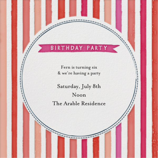 Rainbow Ice Cream - Birthday Invitation by Mr. Boddington's Studio
