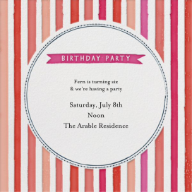 Rainbow Ice Cream - Birthday Invitation by Mr. Boddington's Studio