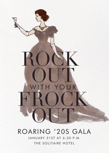 Frocks Out - Invitation by Derek Blasberg