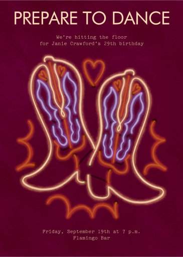 Space Cowgirl - Western Party Invitation by Paperless Post