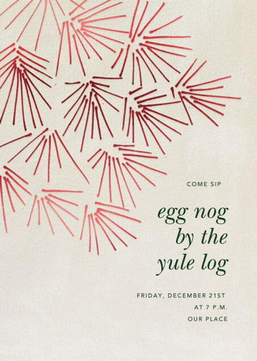 Foliage - Christmas Party Invitation by Kelly Wearstler